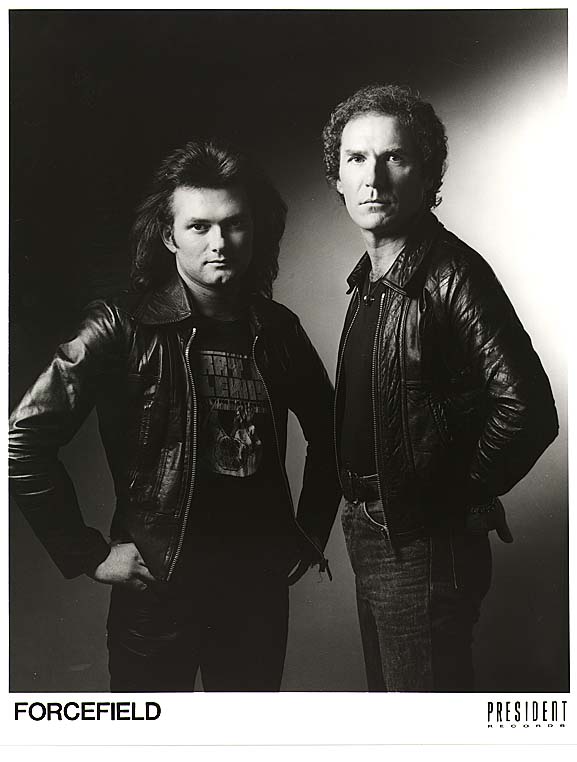 Forcefield publicity photo, with Pete Prescott